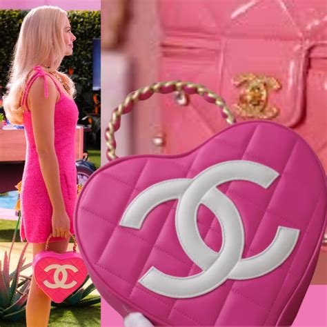 barbie movie heart shaped chanel bag|barbie chanel bag.